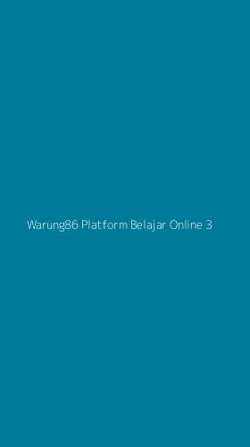 Tampilan Antarmuka Aplikasi Warung86 Platform Belajar Online - 3