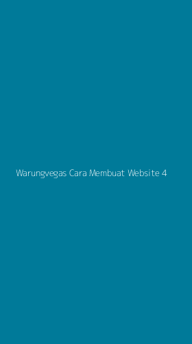 Tampilan Antarmuka Aplikasi Warungvegas Cara Membuat Website - 4