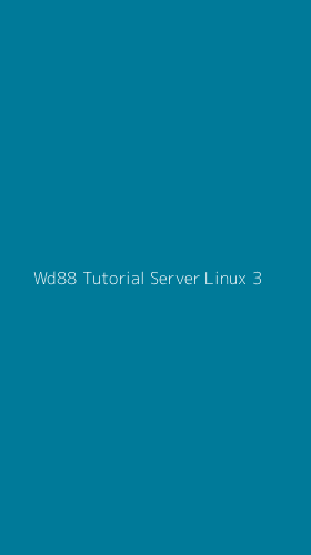 Tampilan Antarmuka Aplikasi Wd88 Tutorial Server Linux - 3