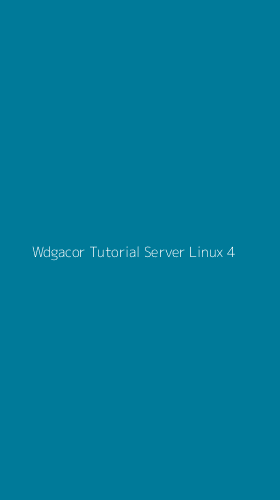 Tampilan Antarmuka Aplikasi Wdgacor Tutorial Server Linux - 4