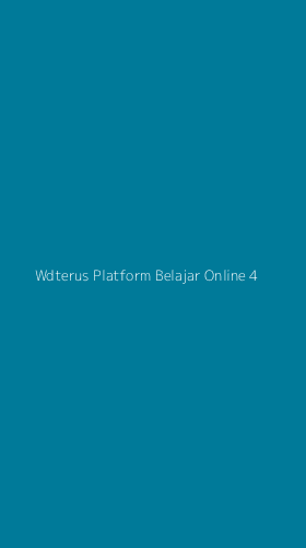 Tampilan Antarmuka Aplikasi Wdterus Platform Belajar Online - 4