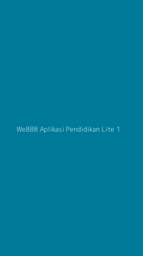 Tampilan Antarmuka Aplikasi We888 Aplikasi Pendidikan Lite - 1