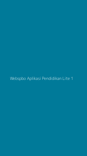 Tampilan Antarmuka Aplikasi Webspbo Aplikasi Pendidikan Lite - 1