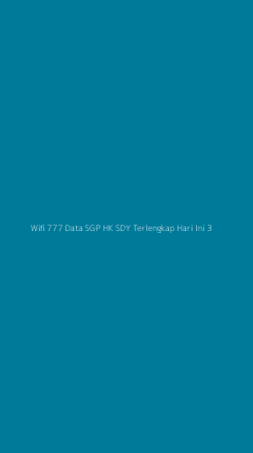 Tampilan Antarmuka Aplikasi Wifi 777 Data Sgp Hk Sdy Terlengkap Hari Ini - 3