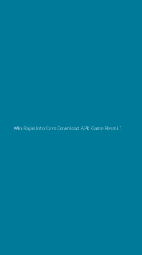 Tampilan Antarmuka Aplikasi Win Rajasloto Cara Download Apk Game Resmi - 1