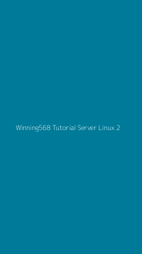 Tampilan Antarmuka Aplikasi Winning568 Tutorial Server Linux - 2