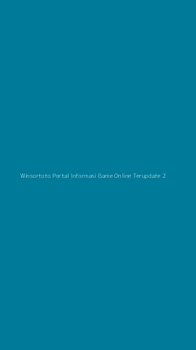 Tampilan Antarmuka Aplikasi Winsortoto Portal Informasi Game Online Terupdate - 2