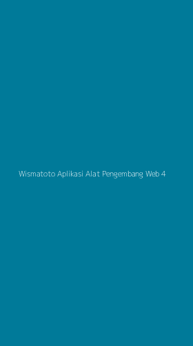 Tampilan Antarmuka Aplikasi Wismatoto Aplikasi Alat Pengembang Web - 4