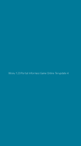 Tampilan Antarmuka Aplikasi Wisnu 123 Portal Informasi Game Online Terupdate - 4