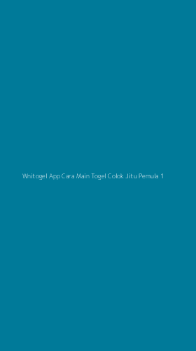Tampilan Antarmuka Aplikasi Wnitogel App Cara Main Togel Colok Jitu Pemula - 1
