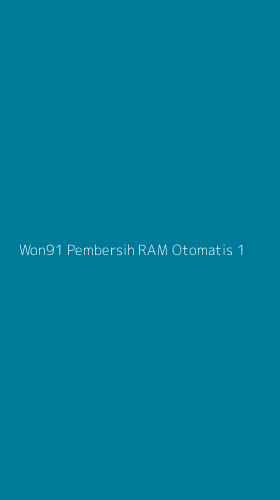 Tampilan Antarmuka Aplikasi Won91 Pembersih Ram Otomatis - 1