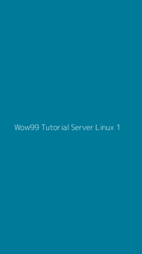 Tampilan Antarmuka Aplikasi Wow99 Tutorial Server Linux - 1