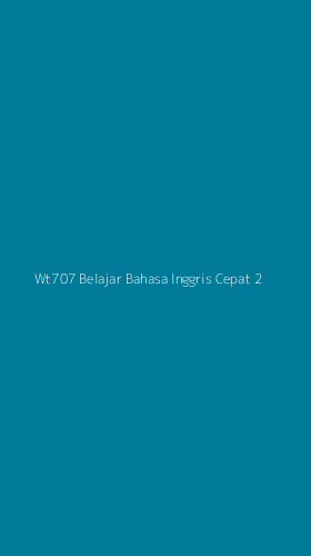 Tampilan Antarmuka Aplikasi Wt707 Belajar Bahasa Inggris Cepat - 2