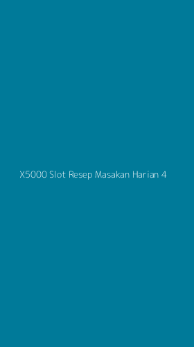 Tampilan Antarmuka Aplikasi X5000 Slot Resep Masakan Harian - 4