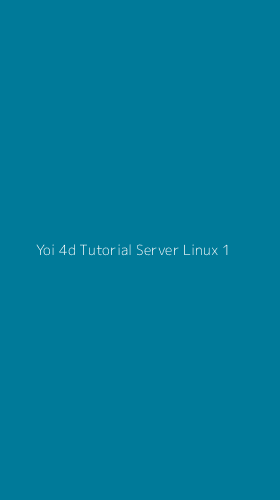 Tampilan Antarmuka Aplikasi Yoi 4d Tutorial Server Linux - 1
