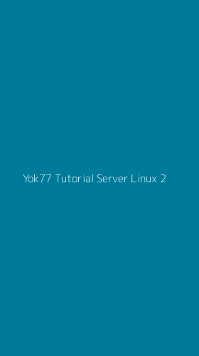 Tampilan Antarmuka Aplikasi Yok77 Tutorial Server Linux - 2