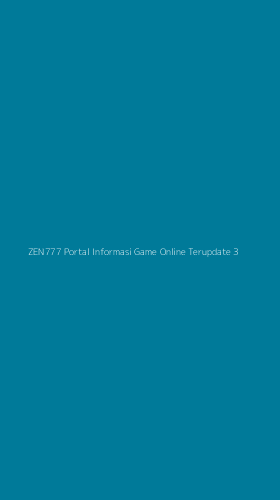 Tampilan Antarmuka Aplikasi Zen777 Portal Informasi Game Online Terupdate - 3