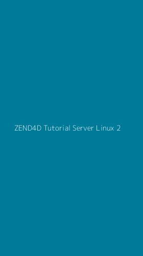 Tampilan Antarmuka Aplikasi Zend4d Tutorial Server Linux - 2