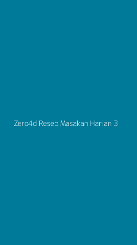 Tampilan Antarmuka Aplikasi Zero4d Resep Masakan Harian - 3