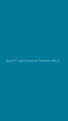 Tampilan Antarmuka Aplikasi Zeus711 Login Download Template Web - 3