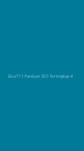 Tampilan Antarmuka Aplikasi Zeus711 Panduan Seo Terlengkap - 4