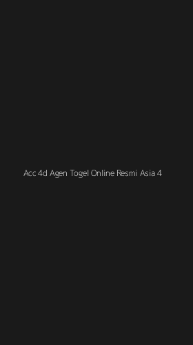Tampilan Antarmuka Aplikasi Acc 4d Agen Togel Online Resmi Asia - 4