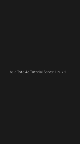 Tampilan Antarmuka Aplikasi Asia Toto 4d Tutorial Server Linux - 1