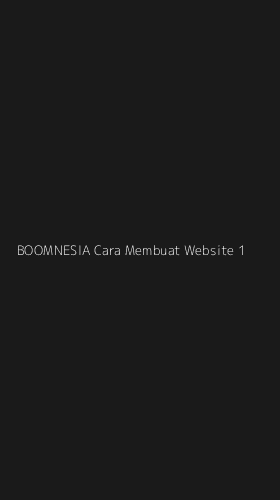 Tampilan Antarmuka Aplikasi Boomnesia Cara Membuat Website - 1