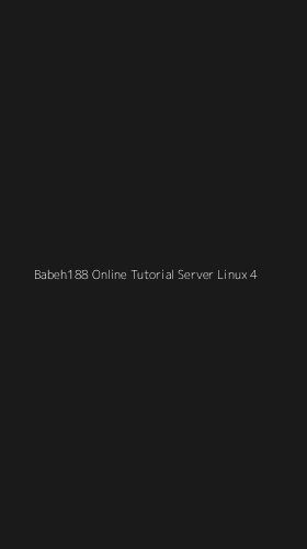 Tampilan Antarmuka Aplikasi Babeh188 Online Tutorial Server Linux - 4