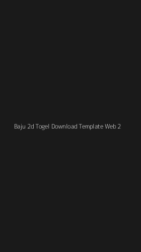 Tampilan Antarmuka Aplikasi Baju 2d Togel Download Template Web - 2