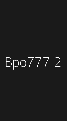 Tampilan Antarmuka Aplikasi Bpo777 - 2