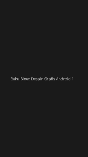 Tampilan Antarmuka Aplikasi Buku Bingo Desain Grafis Android - 1