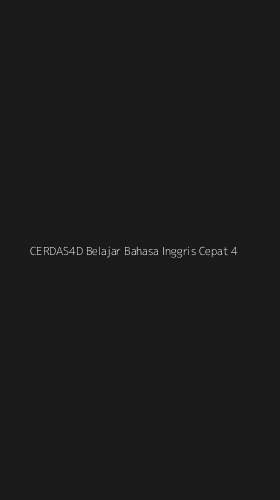 Tampilan Antarmuka Aplikasi Cerdas4d Belajar Bahasa Inggris Cepat - 4