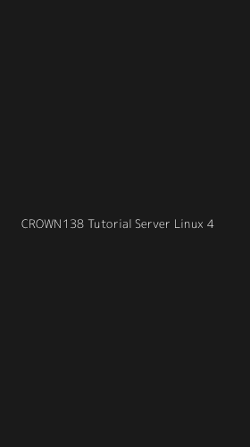 Tampilan Antarmuka Aplikasi Crown138 Tutorial Server Linux - 4