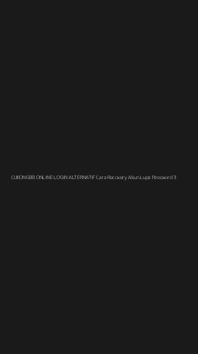 Tampilan Antarmuka Aplikasi Cukong88 Online Login Alternatif Cara Recovery Akun Lupa Password - 3