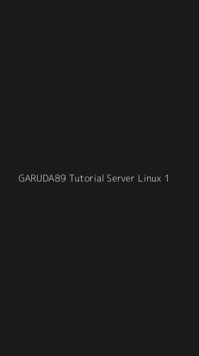 Tampilan Antarmuka Aplikasi Garuda89 Tutorial Server Linux - 1
