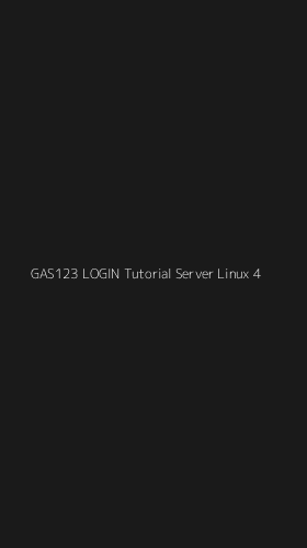 Tampilan Antarmuka Aplikasi Gas123 Login Tutorial Server Linux - 4