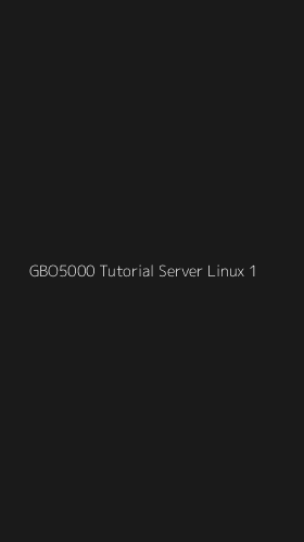 Tampilan Antarmuka Aplikasi Gbo5000 Tutorial Server Linux - 1