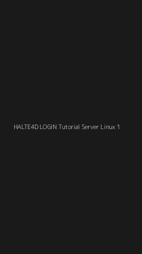 Tampilan Antarmuka Aplikasi Halte4d Login Tutorial Server Linux - 1