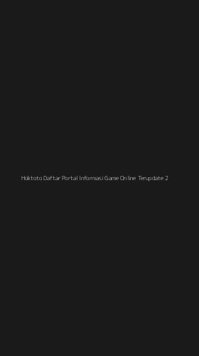 Tampilan Antarmuka Aplikasi Hoktoto Daftar Portal Informasi Game Online Terupdate - 2