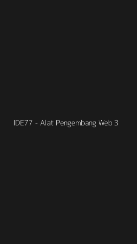 Tampilan Antarmuka Aplikasi IDE77 - Alat Pengembang Web - 3