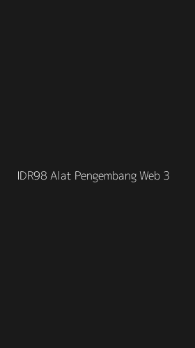 Tampilan Antarmuka Aplikasi Idr98 Alat Pengembang Web - 3