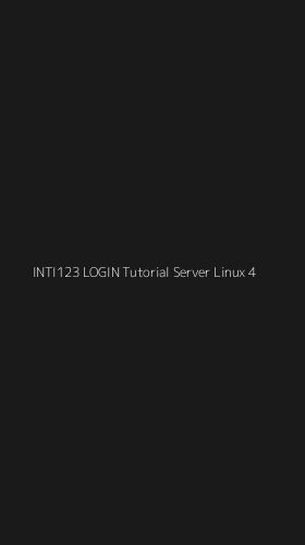 Tampilan Antarmuka Aplikasi Inti123 Login Tutorial Server Linux - 4