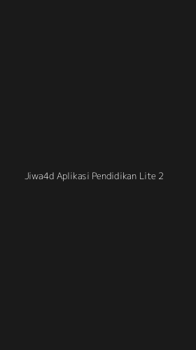 Tampilan Antarmuka Aplikasi Jiwa4d Aplikasi Pendidikan Lite - 2