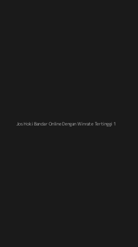 Tampilan Antarmuka Aplikasi Jos Hoki Bandar Online Dengan Winrate Tertinggi - 1
