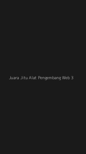 Tampilan Antarmuka Aplikasi Juara Jitu Alat Pengembang Web - 3
