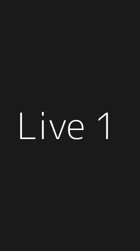 Tampilan Antarmuka Aplikasi Live - 1