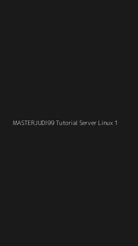 Tampilan Antarmuka Aplikasi Masterjudi99 Tutorial Server Linux - 1