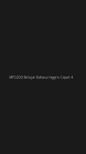 Tampilan Antarmuka Aplikasi Mpo200 Belajar Bahasa Inggris Cepat - 4