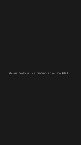 Tampilan Antarmuka Aplikasi Obitogel App Portal Informasi Game Online Terupdate - 1